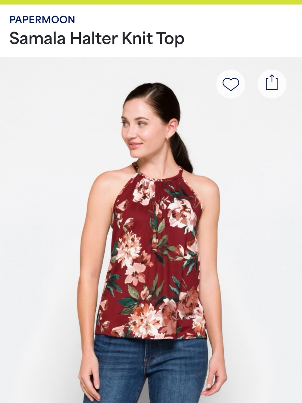Papermoon Samara Halter Knit Top Medium